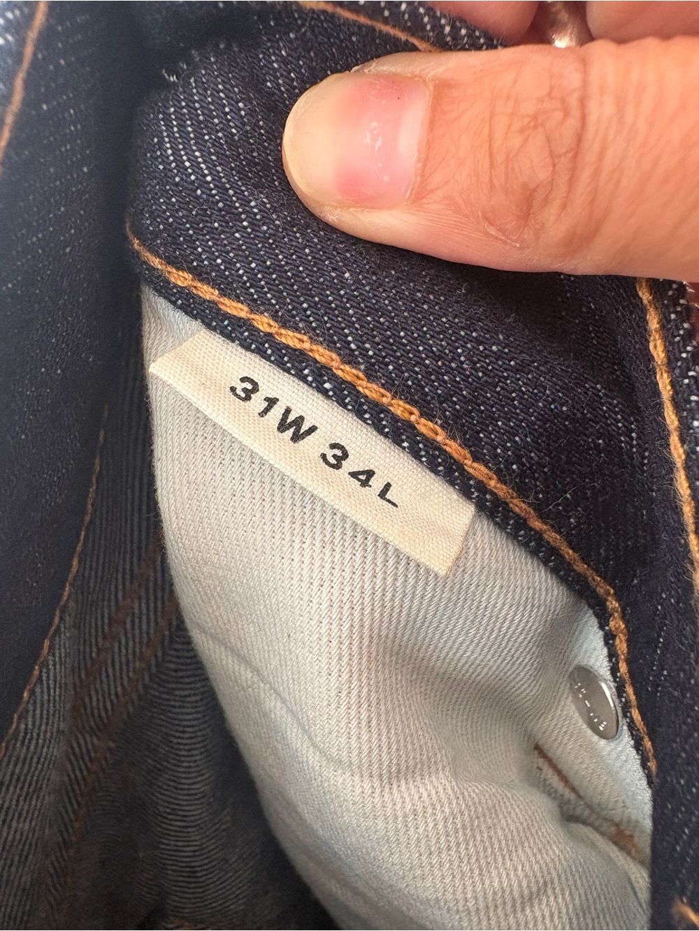 BUCK MASON RAW JAPANESE SELVEDGE FULL SADDLE JEAN 5 pockets Classic fit NEW - Picture 8 of 10